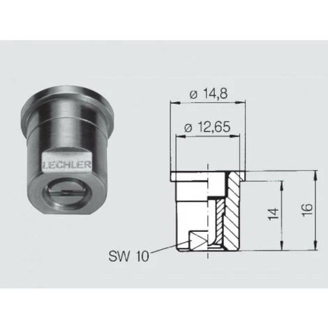 HP CONCEPT Buse Haute Pression Pastille Ouverture 65° - Calibre - 03 5 HP CONCEPT Buse Haute Pression Pastille Ouverture 65° - Calibre - 03 – Image 3