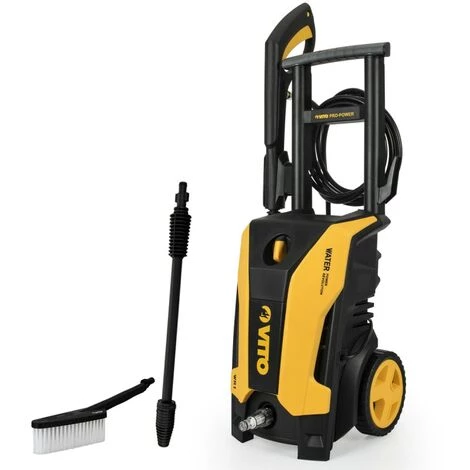 VITO GARDEN Nettoyeur Haute Pression 115 Bars WR1 VITO 1300W Tuyau 5m Lance Turbo + Brosse Lavage + Filtre 3 VITO GARDEN Nettoyeur Haute Pression 115 Bars WR1 VITO 1300W Tuyau 5m Lance Turbo + Brosse Lavage + Filtre