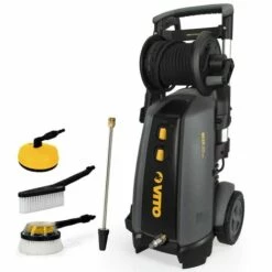 VITO GARDEN Nettoyeur Haute Pression 180 Bars WR4 VITO 3000W Moteur Induction Tuyau 8 M Lance Turbo + 3 Brosses Réservoir Détergent Intégré