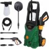 GARDEBRUK Nettoyeur Haute Pression 1400 W, 105 Bars, 5 Litres/min Tuyau De 6m Câble De 5 M Lance Buses Brosse Rotative Flacon 2 GARDEBRUK Nettoyeur Haute Pression 1400 W, 105 Bars, 5 Litres/min Tuyau De 6m Câble De 5 M Lance Buses Brosse Rotative Flacon -Nettoyeur Haute Pression Soldes 18473436 1
