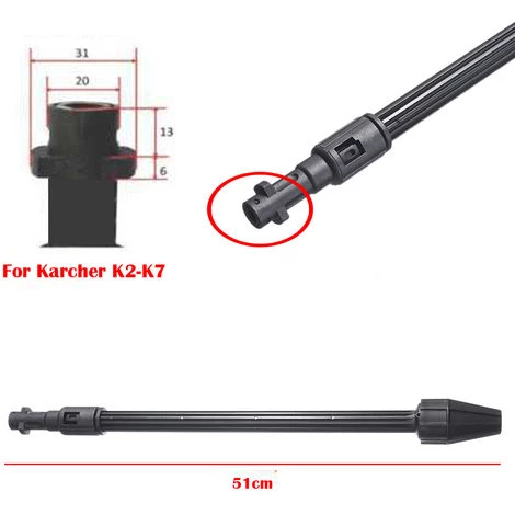 AUGIENB Buse Turbo Rotative 145 Bar Pour Nettoyeur Haute Pression Karcher K2 K3 K4 K5 4 AUGIENB Buse Turbo Rotative 145 Bar Pour Nettoyeur Haute Pression Karcher K2 K3 K4 K5 – Image 2
