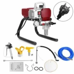 KINGSO 1800W Pulvérisateur De Peinture électrique Sans Air Haute Pression Machine à Peinture Pistolet De Pulvérisation Mural -Nettoyeur Haute Pression Soldes 23119714 5