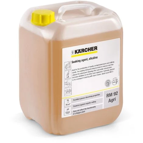 Agent De Trempage Alcalin RM 92 AGRI 10 Litres - 62956560 - Karcher 3 Agent De Trempage Alcalin RM 92 AGRI 10 Litres - 62956560 - Karcher