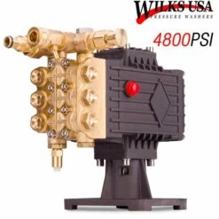 Wilks-USA Pompe De Nettoyeur Haute Pression WILKS Brass 4800 PSI Pour Pompe De Remplacement De Moteur à Essence Jusqu'à 15 Hp - Garantie 1 An