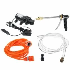 INSMA 12V 120W Pression Laveuse 5-Mode Pulverisateur Pistolet Voiture Lavage Pompe -Nettoyeur Haute Pression Soldes 23930017 4