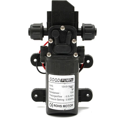 ZEBRAA 12V 70W DC Pompe à Eau Diaphragme Haute Pression Membrane Amorcage 6L/Min Bateau NF 2 6 ZEBRAA 12V 70W DC Pompe à Eau Diaphragme Haute Pression Membrane Amorcage 6L/Min Bateau NF 2 – Image 4