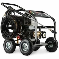 Nettoyeur Haute Pression à Essence WILKS-USA TX850 15 Cv - 4800 Psi / 331 Bar Avec 5 Buses - Garantie 1 An - Moteur De Patrouille Pour Véhicule De Patio Et Allée