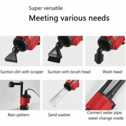 BETTERLIFE Nettoyeur De Gravier D'Aquarium-changeur D'eau De Nettoyage Automatique D'aquarium, Pompe D'aspiration électrique D'aquarium, Outil De Nettoyage D'excréments De Poisson, Toilette De Lavage De Sable -Nettoyeur Haute Pression Soldes 27486887 5