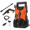 BETTER MAISON Nettoyeur Haute Pression électrique Mini Rondelle De 1700W Puissance De Jardin De La Machine 2.0GPM 3000PSI Orange - Orange 2 BETTER MAISON Nettoyeur Haute Pression électrique Mini Rondelle De 1700W Puissance De Jardin De La Machine 2.0GPM 3000PSI Orange - Orange -Nettoyeur Haute Pression Soldes 27606986 1