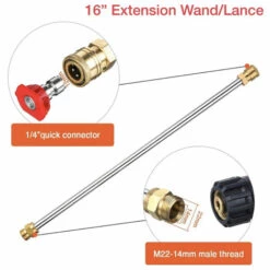 HAPPYSHOP Gaz / Essence Haute Pression / Tige De Nettoyage Electrique / Pistolet De Pulverisation Et Buse 4000PSI -Nettoyeur Haute Pression Soldes 28074589 5