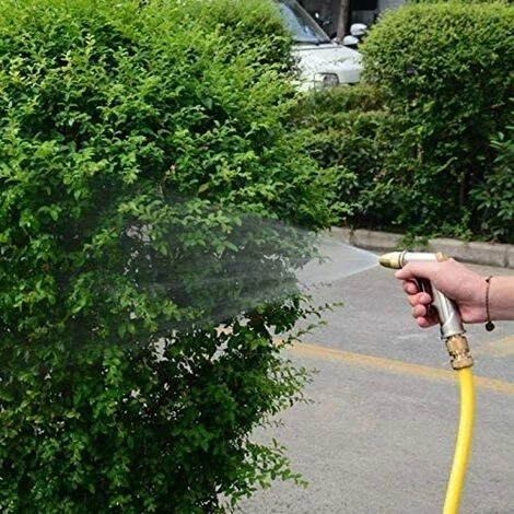 BRIDAY Pistolet D'arrosage à Haute Pression Pour Eau De Jardin Avec Buse En Laiton, Parfait Pour Laver/arroser Les Pelouses Et Les Jardins/trottoirs - Pistolet Pulvérisateur De Jardin Court 7 BRIDAY Pistolet D'arrosage à Haute Pression Pour Eau De Jardin Avec Buse En Laiton, Parfait Pour Laver/arroser Les Pelouses Et Les Jardins/trottoirs - Pistolet Pulvérisateur De Jardin Court – Image 5