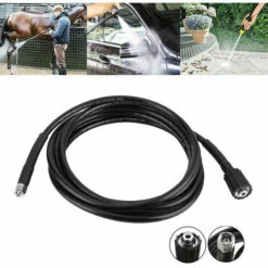 HAPPYSHOPPING Tuyau De Nettoyage A Jet D'eau Haute Pression M14 X M22 De 5800 Psi, Adapte Pour Karcher K2 K3, 6 Metres - 6 Metres -Nettoyeur Haute Pression Soldes 30464668 2