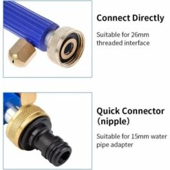 BRIDAY Pistolet à Eau Haute Pression Avec Buse, Lave-auto à Jet D'eau Haute Pression, Outil De Nettoyage De Gicleurs -Nettoyeur Haute Pression Soldes 31511055 3