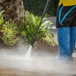 MVPOWER Nettoyeur Haute Pression, 160 Bars 1800W 480L/h Moteur En Cuivre Nettoyeur, Enrouleur De Flexible Et 6,2m Tuyau, Pour Voiture, Vélo, Jardin,Terrasse, 2 Buse Réglable, 1 Brosse Longue -Nettoyeur Haute Pression Soldes 31935309 5