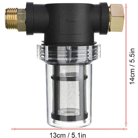 ASUPERMALL Kkmoon Jardin Filtre Tuyau Pour Filtre Nettoyeur Haute Pression D'Entree D'Eau Sediments Fixation 100 Mesh Et 40 Mesh Ecran 2 Pieces O-Ring Et 3 Pieces Filtre Tuyau Washer 4 ASUPERMALL Kkmoon Jardin Filtre Tuyau Pour Filtre Nettoyeur Haute Pression D'Entree D'Eau Sediments Fixation 100 Mesh Et 40 Mesh Ecran 2 Pieces O-Ring Et 3 Pieces Filtre Tuyau Washer – Image 2