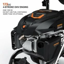 TACKLIFE Nettoyeur Haute Pression à Essence, 2800 PSI/190 Bar, 480 L/H, 209 CC Moteur OHV à 4 Temps, 6,5 HP, Réservoir De Savon, Ensemble De 5 Buses, Multi-Usage, Conforme CARB - GSH01B 9 TACKLIFE Nettoyeur Haute Pression à Essence, 2800 PSI/190 Bar, 480 L/H, 209 CC Moteur OHV à 4 Temps, 6,5 HP, Réservoir De Savon, Ensemble De 5 Buses, Multi-Usage, Conforme CARB - GSH01B -Nettoyeur Haute Pression Soldes 33981959 3