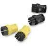 KARCHER Ensemble De 4 Brosses Rondes Noir / Jaune, Aspirateur D'extérieur, 2.863-264.0 - 1 -Nettoyeur Haute Pression Soldes 34156634 1