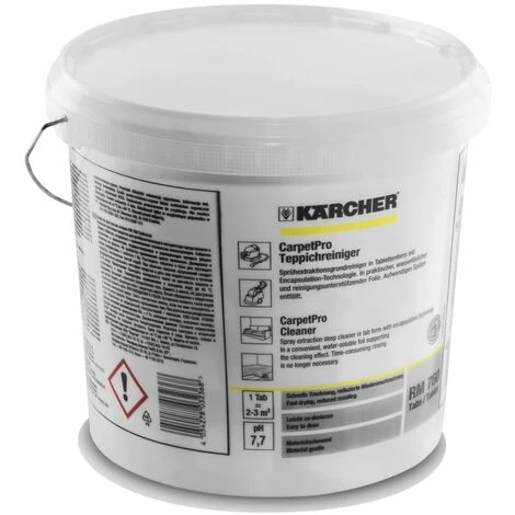 KARCHER Kärcher Nettoyant Pour Tapis CarpetPro RM 760 200 Onglets 2 KARCHER Kärcher Nettoyant Pour Tapis CarpetPro RM 760 200 Onglets