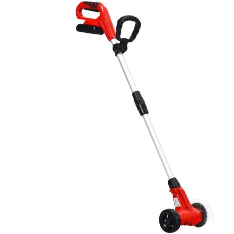 GOPLUS Nettoyeur De Joints ?lectrique Sans Fil 1200 RPM Avec Batterie Rechargeable, Balayeuse Sans Fil Pour Mauvaise Herbes Avec Manche Télescopique Et 2 Brosses, Idéal Pour Jardin, Cour, Pelouse 4 GOPLUS Nettoyeur De Joints ?lectrique Sans Fil 1200 RPM Avec Batterie Rechargeable, Balayeuse Sans Fil Pour Mauvaise Herbes Avec Manche Télescopique Et 2 Brosses, Idéal Pour Jardin, Cour, Pelouse – Image 2