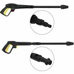 DONTODENT Pistolet à Eau Haute Pression Avec Lance à Jet Variable Et Lance Rotative, Compatible Avec Les Nettoyeurs Haute Pression Lavor