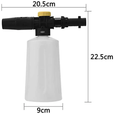 DONTODENT Nettoyeur Haute Pression K2 K3 K4 K5 K6 K7, Kit De Bouteille De Pistolet De Pulvérisation De Mousse De Neige De Voiture 750ML Avec Buse Réglable, Utilisé Pour Le Nettoyage Des Vitres De Lave-auto 3 DONTODENT Nettoyeur Haute Pression K2 K3 K4 K5 K6 K7, Kit De Bouteille De Pistolet De Pulvérisation De Mousse De Neige De Voiture 750ML Avec Buse Réglable, Utilisé Pour Le Nettoyage Des Vitres De Lave-auto