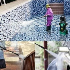 PEDY Nettoyeur Haute Pression, 160 Bars 1800W 480L/h Moteur En Cuivre Nettoyeur, Enrouleur De Flexible Et 6,2m Tuyau, Pour Voiture, Vélo, Jardin,Terrasse, 2 Buse Réglable, 1 Brosse Longue -Nettoyeur Haute Pression Soldes 35177935 5