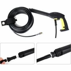 THSINDE Kit De Nettoyage De Tuyau De Vidange Pour Nettoyeur Haute Pression 15 M Avec Buse De Jet Et Buse à Jet Rotatif Pour Karcher K2 K3 K4 K5 K6 K7 Series Et Lavor -Nettoyeur Haute Pression Soldes 35436990 3