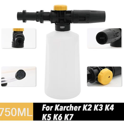 HAPPYSHOPPING Lance De Mousse De Neige 750ML Pour Karcher K2 K3 K4 K5 K6 K7 Generateur De Mousse De Savon Pour Laveuses A Pression De Voiture Avec Buse De Pulverisateur Reglable, Modele: 11 6 HAPPYSHOPPING Lance De Mousse De Neige 750ML Pour Karcher K2 K3 K4 K5 K6 K7 Generateur De Mousse De Savon Pour Laveuses A Pression De Voiture Avec Buse De Pulverisateur Reglable, Modele: 11 – Image 4