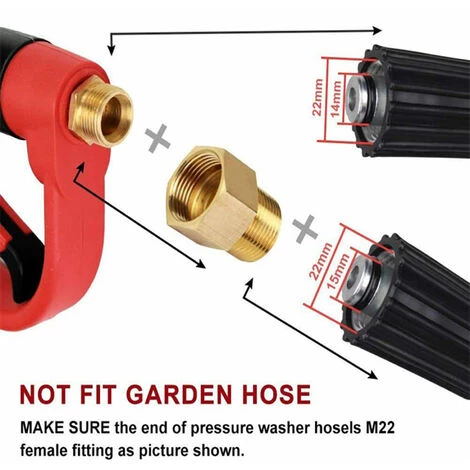 HAPPYSHOPPING Kit De Joints Toriques D'embouts De Buse De Lance De Baguette De Pulverisateur De Lavage De Puissance De Voiture A Haute Pression De 5200PSI 7 HAPPYSHOPPING Kit De Joints Toriques D'embouts De Buse De Lance De Baguette De Pulverisateur De Lavage De Puissance De Voiture A Haute Pression De 5200PSI – Image 5