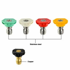 HAPPYSHOPPING Embouts De Buse 5 Pieces Kit De Buse De Pulverisation Pour Laveuse A Haute Pression A Connexion Rapide 1/4 '' -Nettoyeur Haute Pression Soldes 36137184 3