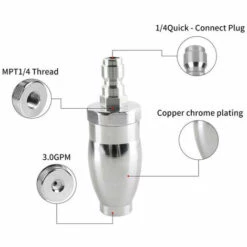 HAPPYSHOPPING Buse De Moteur Rotative 3600PSI 1/4 '' Connecteur Rapide Pour Nettoyage De Pulverisateur De Nettoyeur Haute Pression, Modele: Argent 11 HAPPYSHOPPING Buse De Moteur Rotative 3600PSI 1/4 '' Connecteur Rapide Pour Nettoyage De Pulverisateur De Nettoyeur Haute Pression, Modele: Argent -Nettoyeur Haute Pression Soldes 36137186 5