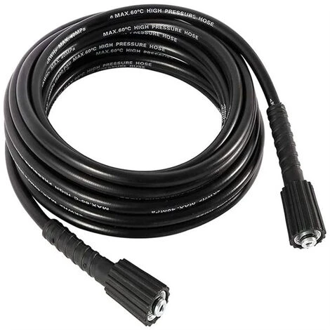 HAPPYSHOP Tuyau De Nettoyage De Nettoyeur Haute Pression 50FT Tuyau De Remplacement De Connecteur M22 5800PSI, Modele: Noir 5 HAPPYSHOP Tuyau De Nettoyage De Nettoyeur Haute Pression 50FT Tuyau De Remplacement De Connecteur M22 5800PSI, Modele: Noir – Image 3