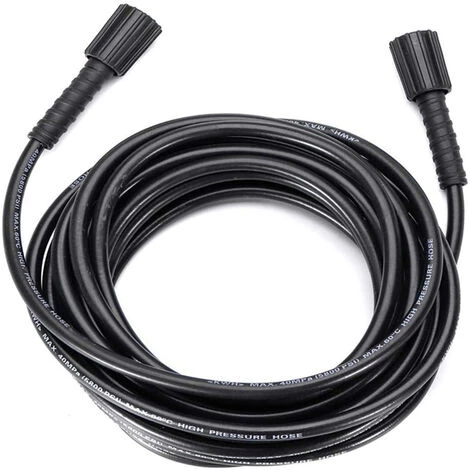 HAPPYSHOP Tuyau De Nettoyage De Nettoyeur Haute Pression 50FT Tuyau De Remplacement De Connecteur M22 5800PSI, Modele: Noir 6 HAPPYSHOP Tuyau De Nettoyage De Nettoyeur Haute Pression 50FT Tuyau De Remplacement De Connecteur M22 5800PSI, Modele: Noir – Image 4