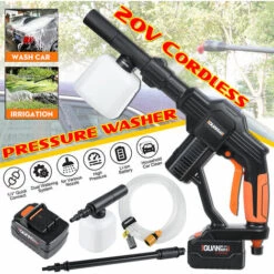 130 PSI 20V Lave-auto Sans Fil électrique Portable Nettoyeur Haute Pression Laveuse Outil De Nettoyage De Voiture Avec 1 Batterie Coxolo 9 130 PSI 20V Lave-auto Sans Fil électrique Portable Nettoyeur Haute Pression Laveuse Outil De Nettoyage De Voiture Avec 1 Batterie Coxolo -Nettoyeur Haute Pression Soldes 36489257 3