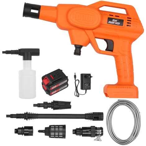 ASUPERMALL Machine De Nettoyage De Vehicule De Lave-Auto Domestique 21V Outil De Lavage De Voiture A Haute Pression Machine A Laver De Voiture Portable Rondelle D'Automobile - Avec Deux Batterie Au Lithium Prise Ue 3 ASUPERMALL Machine De Nettoyage De Vehicule De Lave-Auto Domestique 21V Outil De Lavage De Voiture A Haute Pression Machine A Laver De Voiture Portable Rondelle D'Automobile - Avec Deux Batterie Au Lithium Prise Ue