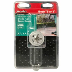 Buse 5 En 1 MECAFER Pour Nettoyeur Haute Pression - Savon Et Rinçage Rapide - 476006
