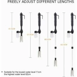 TRIOMPHE Changeur D'eau Pour Aquarium Nettoyeur De Gravier Avec Filtre Et Collier De Serrage -Nettoyeur Haute Pression Soldes 38221873 5