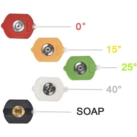 BARES Pistolet De Remplacement Pour Laveuse à Pression Avec Rallonge De 16 Pouces, 4000 PSI, Pistolet De Laveuse à Pression Avec Raccord M22-15mm Ou M22-14mm, 5 Embouts De Buse, 40 Pouces 7 BARES Pistolet De Remplacement Pour Laveuse à Pression Avec Rallonge De 16 Pouces, 4000 PSI, Pistolet De Laveuse à Pression Avec Raccord M22-15mm Ou M22-14mm, 5 Embouts De Buse, 40 Pouces – Image 5