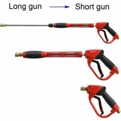 BARES Pistolet De Laveuse à Pression De Luxe, Avec Rallonge De Baguette De Rechange, 5 Embouts De Buse, Raccord M22, 40 Pouces, 5000 PSI 9 BARES Pistolet De Laveuse à Pression De Luxe, Avec Rallonge De Baguette De Rechange, 5 Embouts De Buse, Raccord M22, 40 Pouces, 5000 PSI -Nettoyeur Haute Pression Soldes 39013193 3