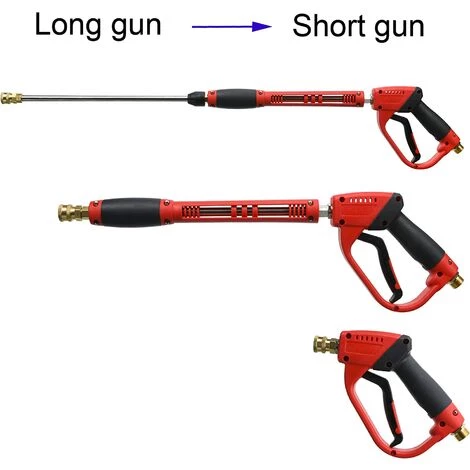 BARES Pistolet De Laveuse à Pression De Luxe, Avec Rallonge De Baguette De Rechange, 5 Embouts De Buse, Raccord M22, 40 Pouces, 5000 PSI 5 BARES Pistolet De Laveuse à Pression De Luxe, Avec Rallonge De Baguette De Rechange, 5 Embouts De Buse, Raccord M22, 40 Pouces, 5000 PSI – Image 3