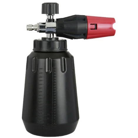 DONTODENT Lance à Mousse De Neige Réglable, Canon à Mousse Avec Raccord Rapide 1/4, 1L Bouteille Résistant à La Corrosion, Pour Série Pistolet Laveuse à Pression Nettoyage Voiture Compatible,Noir 6 DONTODENT Lance à Mousse De Neige Réglable, Canon à Mousse Avec Raccord Rapide 1/4, 1L Bouteille Résistant à La Corrosion, Pour Série Pistolet Laveuse à Pression Nettoyage Voiture Compatible,Noir – Image 4