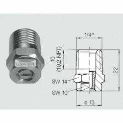 HP CONCEPT Buse Haute Pression 1/4M Ouverture 40° - Calibre - 08 -Nettoyeur Haute Pression Soldes 40248817 3