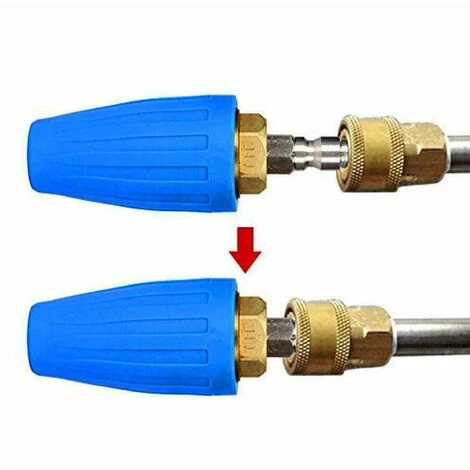 HAPPYSHOPPING Embout De Pulverisation De Buse De Moteur Rotatif De Rondelle Haute Pression 4000PSI 1/4 '' A Connexion Rapide, Modele: 025 - Modele : 025 4 HAPPYSHOPPING Embout De Pulverisation De Buse De Moteur Rotatif De Rondelle Haute Pression 4000PSI 1/4 '' A Connexion Rapide, Modele: 025 - Modele : 025 – Image 2