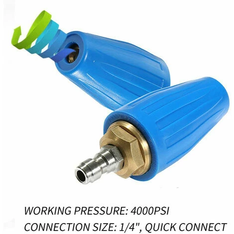 HAPPYSHOPPING Embout De Pulverisation De Buse De Moteur Rotatif De Rondelle Haute Pression 4000PSI 1/4 '' A Connexion Rapide, Modele: 025 - Modele : 025 6 HAPPYSHOPPING Embout De Pulverisation De Buse De Moteur Rotatif De Rondelle Haute Pression 4000PSI 1/4 '' A Connexion Rapide, Modele: 025 - Modele : 025 – Image 4