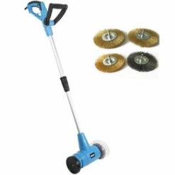 GÜDE® Güde Brosse à Désherber électrique / Nettoyeur De Joints Avec 2 Brosses Métalliques Supplémentaires - 400W - 340 X 275 X 1230mm -GFR 401