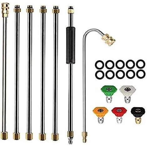 ELLE Outil De Nettoyage De GouttièRe Laveuse à Pression - Rallonges, Buse De Lance De Nettoyeur De Toit 3 ELLE Outil De Nettoyage De GouttièRe Laveuse à Pression - Rallonges, Buse De Lance De Nettoyeur De Toit