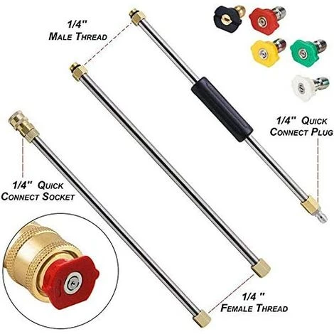 ELLE Outil De Nettoyage De GouttièRe Laveuse à Pression - Rallonges, Buse De Lance De Nettoyeur De Toit 7 ELLE Outil De Nettoyage De GouttièRe Laveuse à Pression - Rallonges, Buse De Lance De Nettoyeur De Toit – Image 5