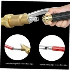 BEARSU Sablage Buse 1/4 Purifyinging Cuivre Tuyau Tuyau Joint Connecteur ForSandblaster Fixation Nettoyeur Haute Pression Kit Sablage, Sablage Buse -Nettoyeur Haute Pression Soldes 44399355 4