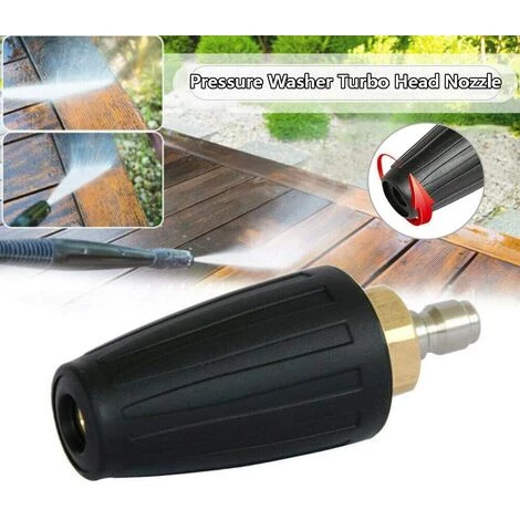 Buse Rotative Haute Pression, Embouts De Buse Rotative Turbo De 3600 Lb / Po2, Buses De Nettoyeurs Haute Pression Rotative à Raccord Rapide 1/4 Pour Les Nettoyeurs Haute Pression à Eau Froide (040) GrooFoo 4 Buse Rotative Haute Pression, Embouts De Buse Rotative Turbo De 3600 Lb / Po2, Buses De Nettoyeurs Haute Pression Rotative à Raccord Rapide 1/4 Pour Les Nettoyeurs Haute Pression à Eau Froide (040) GrooFoo – Image 2