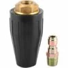 ALMI Outil De Lavage Remplaçable Buse Turbo Durable à Connexion Rapide 3600PSI Buse De Pulvérisation Rotative De 1/4 Po Pour La Plupart Des(Aperture 3.0) -Nettoyeur Haute Pression Soldes 45115550 1